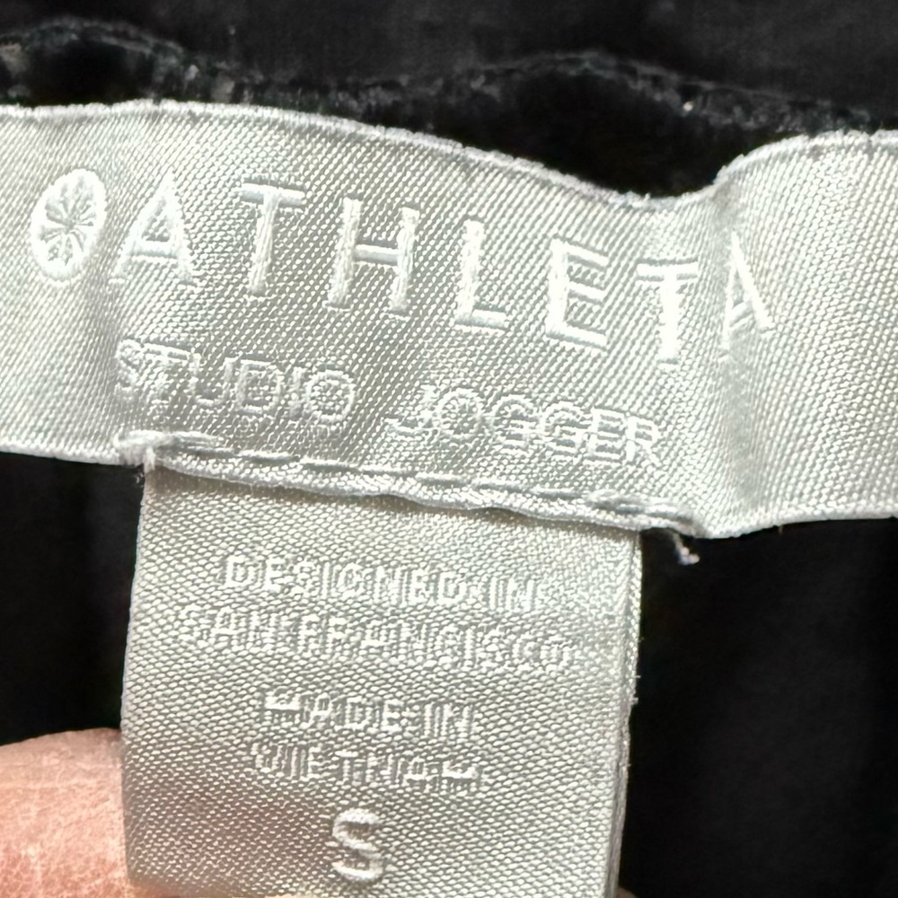 Athleta Studio Jogger Pants Black Casual Active Women’s Size Small - Picture 10 of 12
